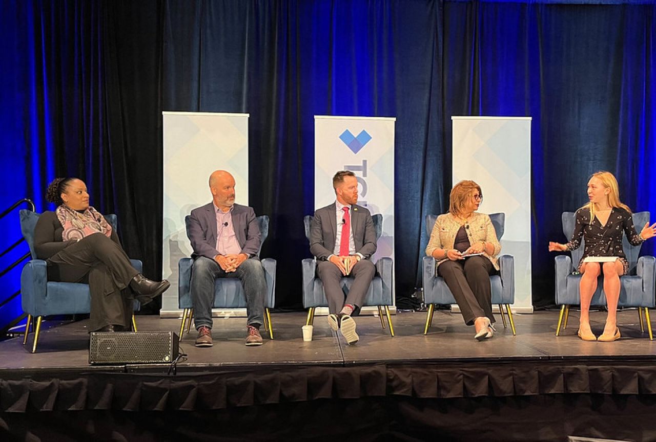 Presenters on main stage at TGIF 2024 conference