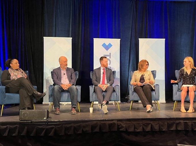 Presenters on main stage at TGIF 2024 conference